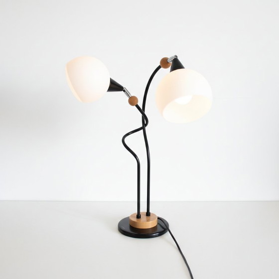 Image 1 of Mid-Century Modern “Bony Design” Desk Lamp with 2 Lights