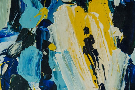 Image 1 of Ad van Hassel - Abstract composition Tulip