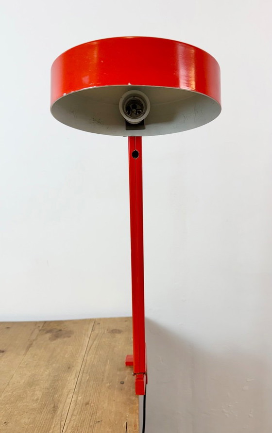 Vintage Red Adjustable Table Lamp, 1970s – Iron, Metal (photo 13 of 20)