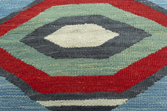 Image 1 of Handgewebter Designer Kelim Fars – 135 x 113 cm