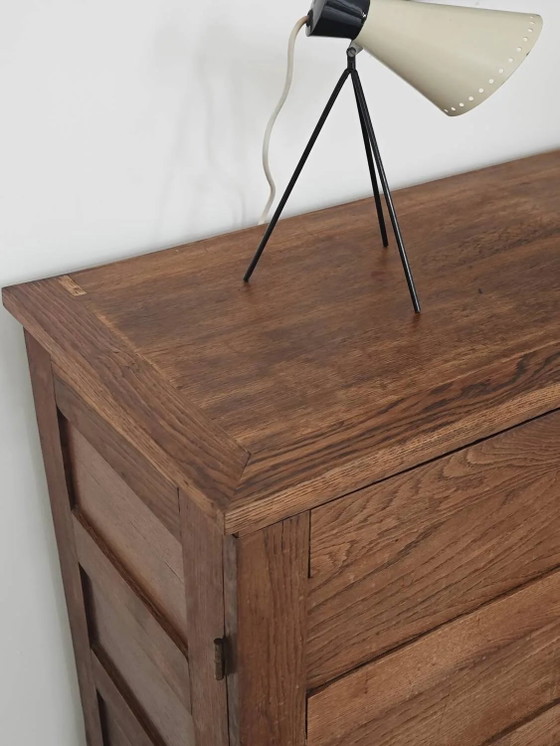 Buffet en chêne de René Gabriel, période de reconstruction 1950. – Armoires de rangement, Wood, Design (photo 25 of 30)