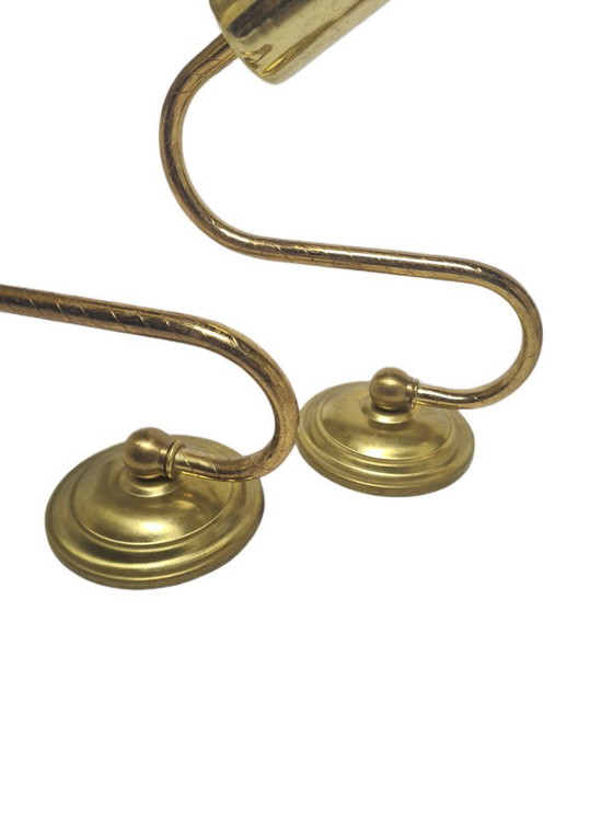 Art Deco Wall Lamp, Poland, 1950s, Set of 2 – Wall lights, Brass (photo 2 of 7)