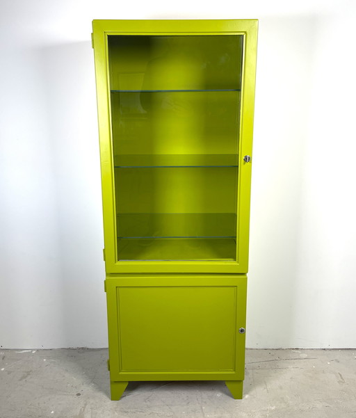 Vintage Doctor Display Case, Green Restyled