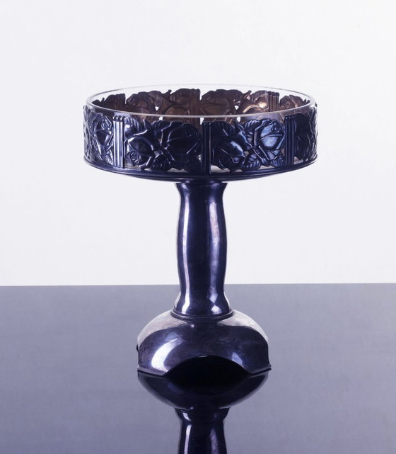 Image 1 of Ciotola con piedistallo Art Déco, anni '20-'30