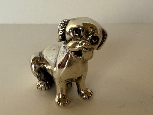 Chiot en argent massif Saturno