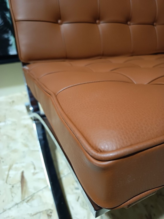 Image 1 of Sillones KNOLL Studio Barcelona (NUEVA Serie 2026) en piel natural (color coñac)