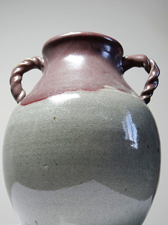 Image 1 of Vase Studio Pottery Milly Finn Royaume Uni vintage années 60-70 grès