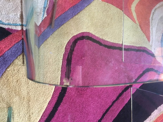 Image 1 of Tavolini impilabili, tavolini laterali in vetro, set Mimi, anni '70