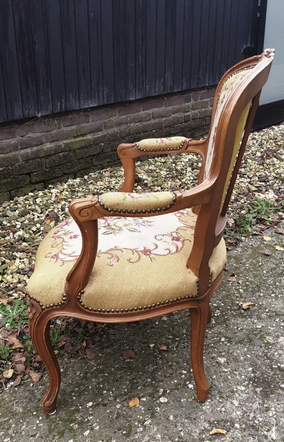 Louie Seize Fauteuil – Textile, Wood (photo 4 of 6)
