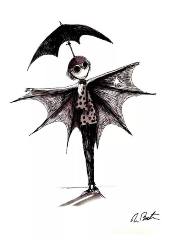 Image 1 of Tim Burton – Sans titre 2.0 Officiel, estampe signée sur plaque par Tim Burton