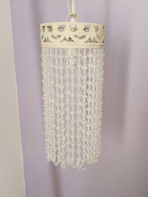 Chandelier with crystal drops