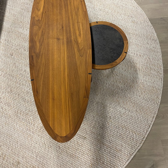 Image 1 of Tavolino da caffè Gealux in noce (set da 2)