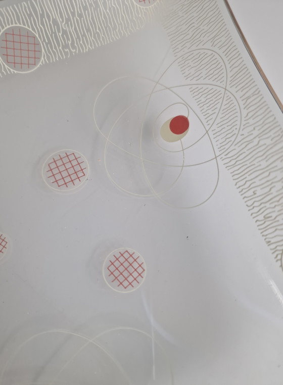 Heye filigraan glazen schaal, Atomic/Sputnik decor, jaren 1950 – Tafelaccessoires, Glass (photo 3 of 5)