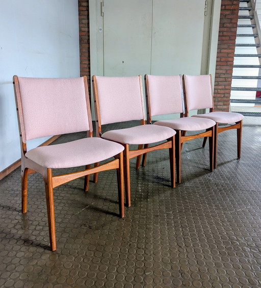 4 chaises vintage danoises Erik Buch