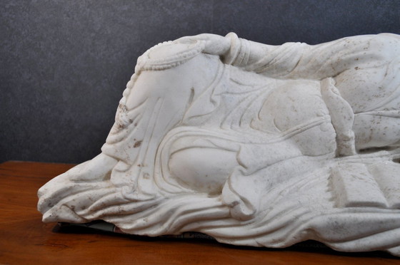 Image 1 of Statue - Sculpture - Marbre Blanc De Carrare - Guanyn (ref 3243)