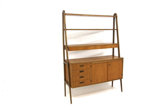 Scandinavische Teak Secretaire, Zweden, 1960, Bureau, Scandinavian (foto 10 van 10)