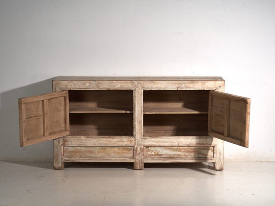 Antique painted sideboard in pine wood – China, circa 1900 – Sideboard cabinet, Iron (photo 37 of 40)