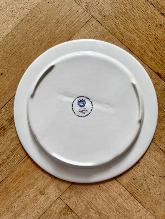 Image 1 of 4 fantastici piatti da fonduta vintage Villeroy & Boch "Acapulco" 1970