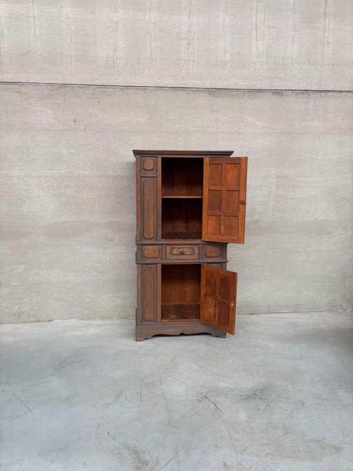 Vintage Brutalist Spanish Cabinet