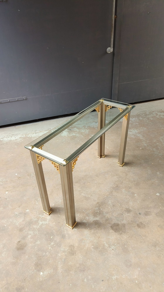 Image 1 of Tavolino laterale Hollywood Regency Maison Jansen Design 