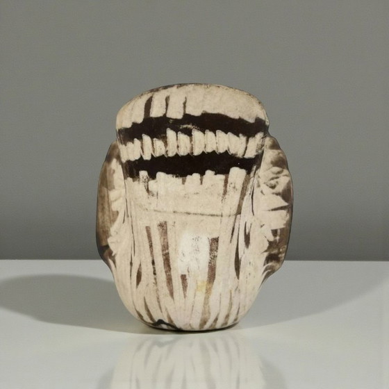 Image 1 of Edward Lindahl für Gustavsberg – Keramik-Eule "Burr" (Schweden, 1960er)