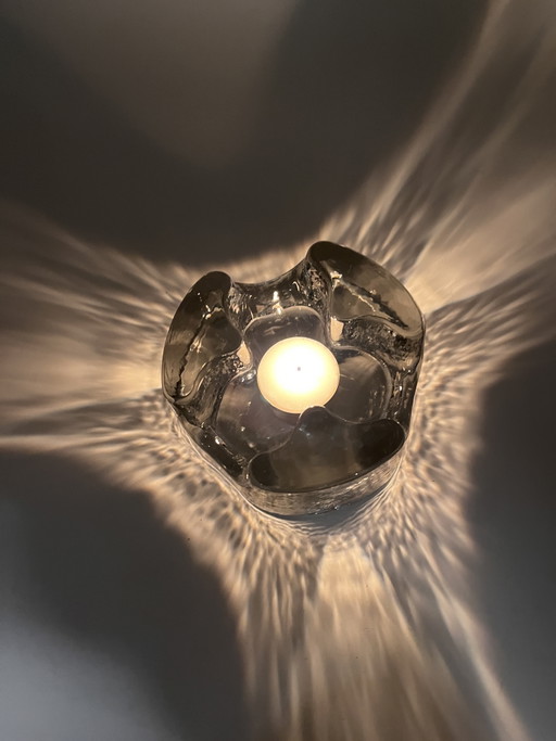 Solid Glass Candlestick