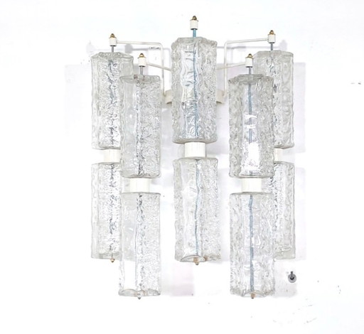 Large wall lamp Paolo Venini murano glass , Italy 1960