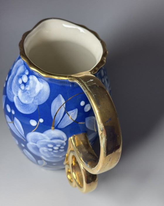 Image 1 of Brocca Art Déco Boch Frères La Louvière di Raymond Chevalier, Belgio, anni '30