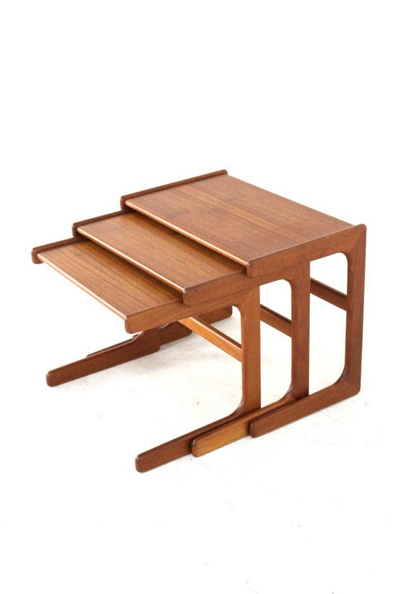 Image 1 of Salin Nyborg nesting tables bijzettafels vintage