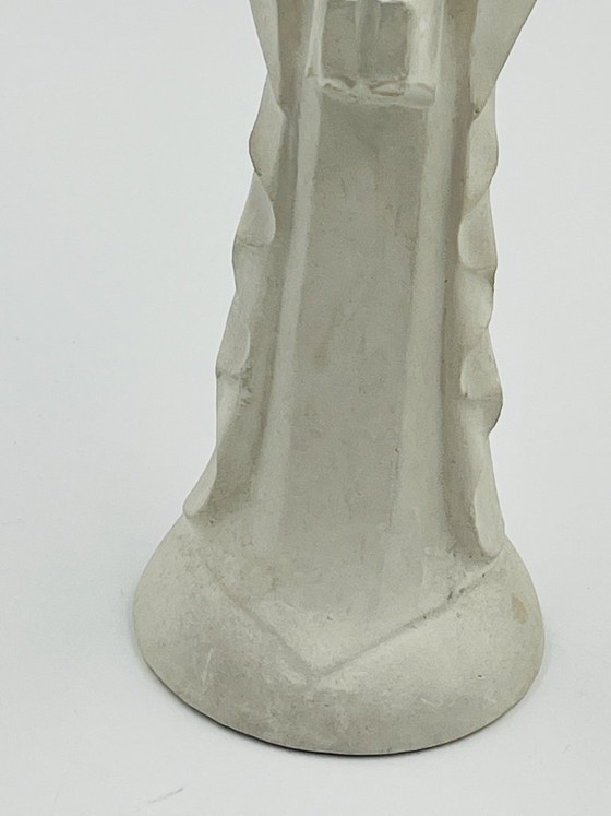 Notre-Dame du Capuchon in alabastro d'arte, Sculture, Ceramica, Crema, Classicisme (foto 7 di 9)