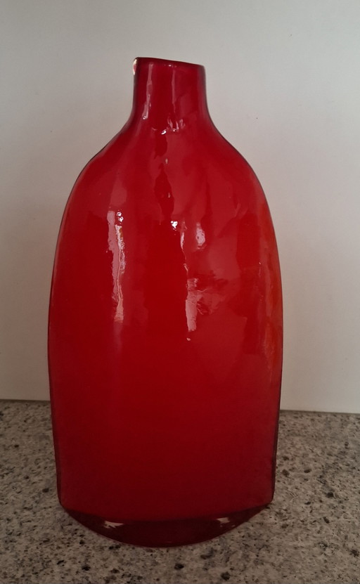 Vase de Murano rouge vif – decoratieve objecten, Glass (photo 2 of 6)