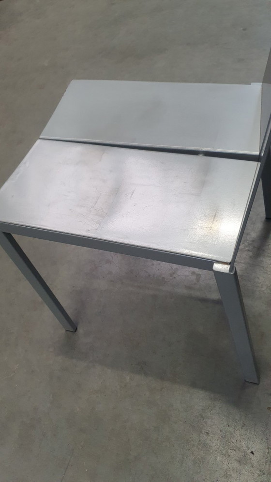 Image 1 of 6x Frans van Praet vintage stoelen belgo chrom 2000s minimalistisch design