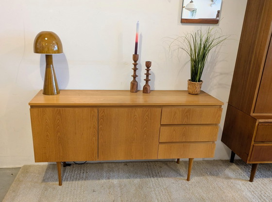 Image 1 of Vintage light wooden sideboard, lowboard, 1960s