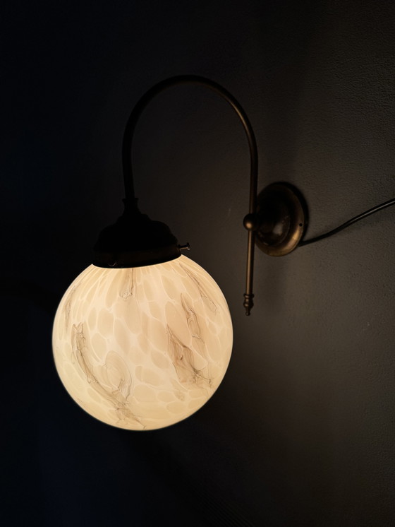 Image 1 of Suggestiva lampada da parete vintage marmorizzata di AGI Verlichting (Almelo)