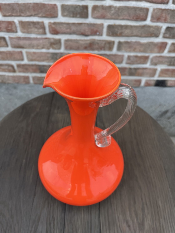 Vintage Orange 1970s Murano Vase – Glass & Decanter, Glass (photo 7 of 7)