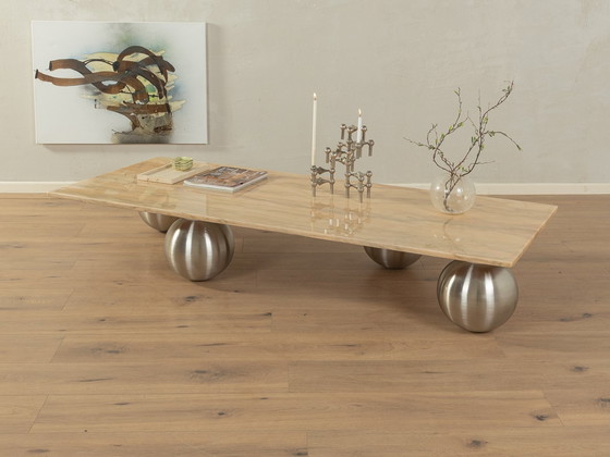 Image 1 of Marmor Couchtisch mit Kugelfüßen