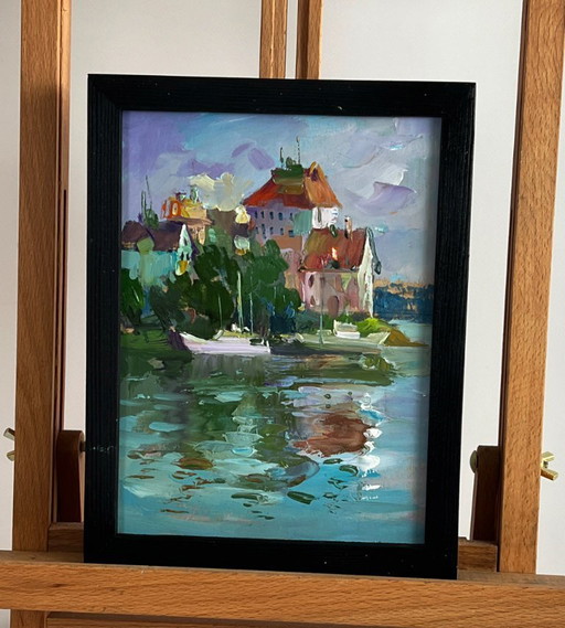 Maisons au bord de la rivière