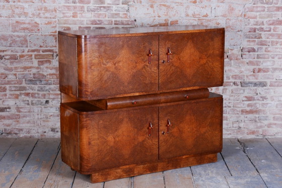 Gerestaureerd art-deco dressoir, van J. Halabala, UP Zavody, mahoniehout, Tsjechië, jaren 1920 – UP Závody (photo 29 of 44)
