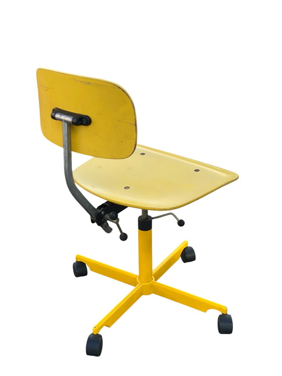 Image 1 of Chaise de bureau KEVI originale – Jørgen Rasmussen – Danemark, années 1960 – rare finition jaune