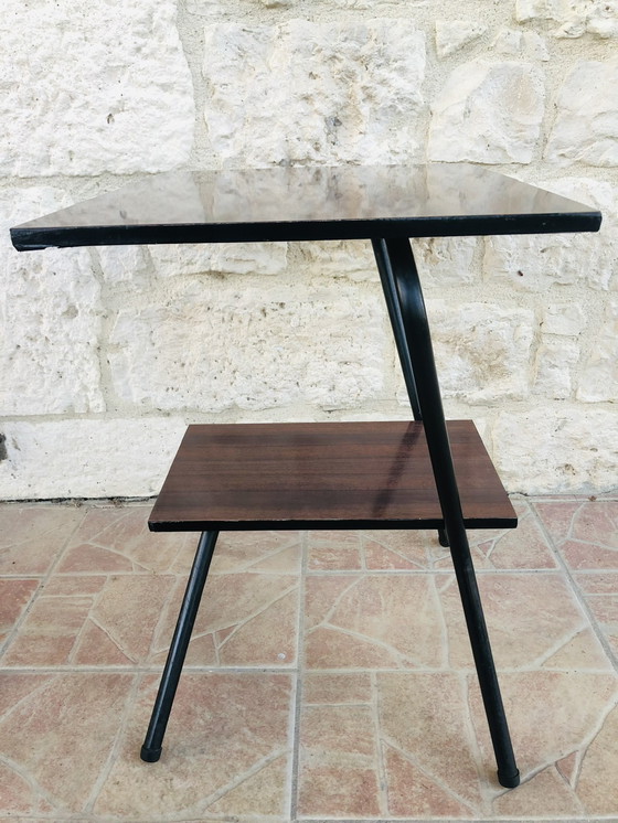 Image 1 of  Vintage Metal Side Table With Formica Top, 1960S