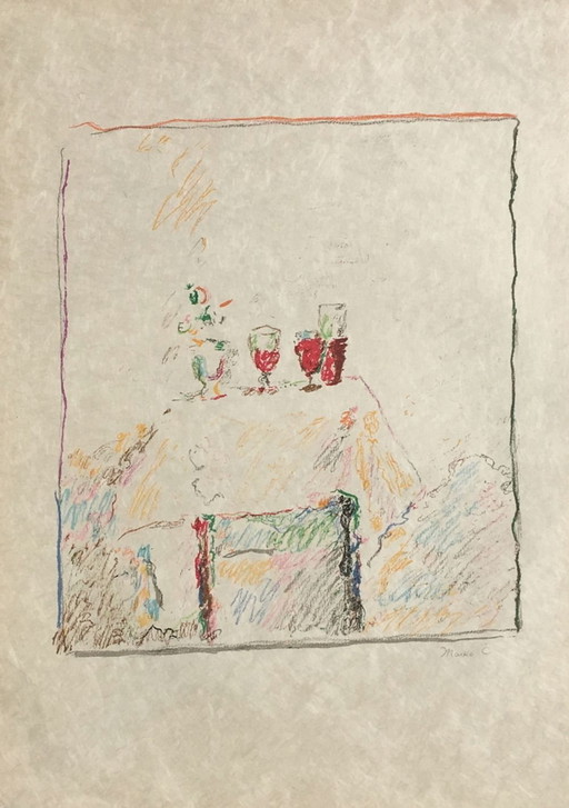 Marko CELEBONOVIC Natura morta Litografia firmata 1975