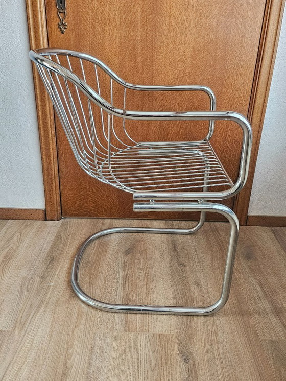 Image 1 of Sedia in filo cromato di Gastone Rinaldi per Rima