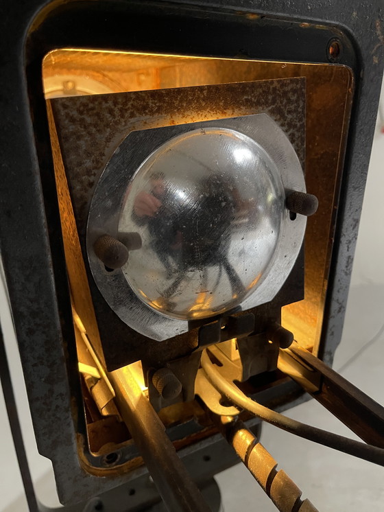 Image 1 of Lampe sur pied de théâtre, style industriel rétro art déco