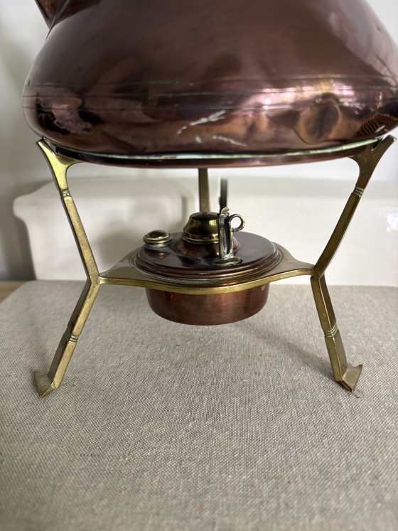 C. Kurz & Co - Tiel Holland - Copper Teapot Kettle on Stand – Decorative Objects, Metal (photo 3 of 12)