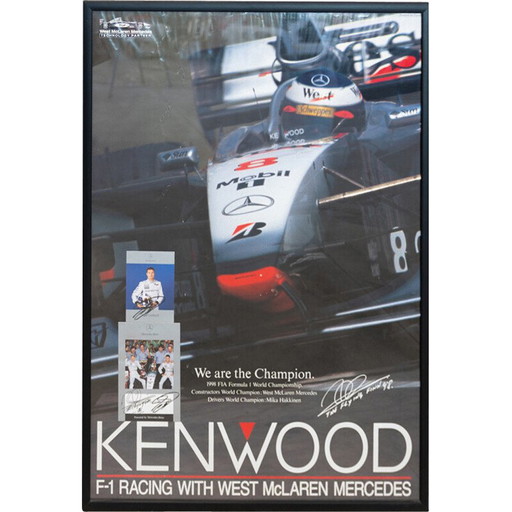 Affiche vintage West McLaren Mercedes, Italie 1998