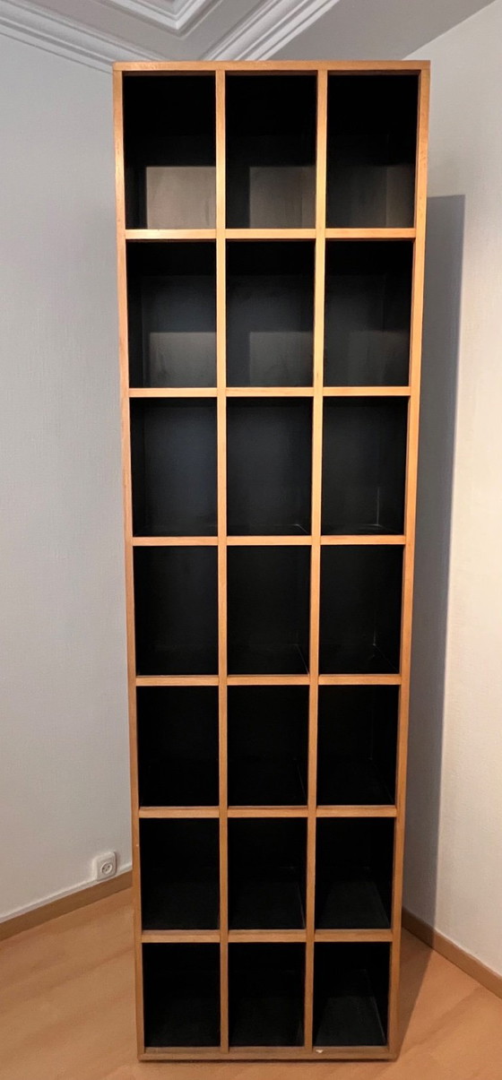 Drehbares Bücherregal – Jacques Gourvenec, Bücherregale, Wood (photo 3 of 6)