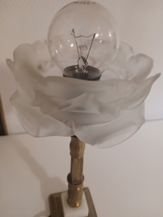 Image 1 of Antique tulip lamp, 22cm high