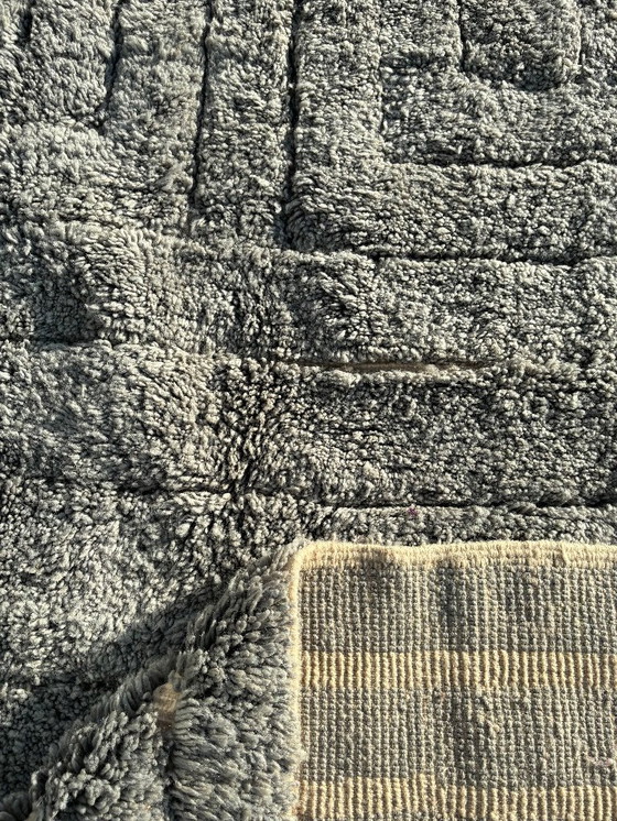 Image 1 of Luxe Marokkaans Mrirt wollen tapijt 200x300 cm – Handgeweven hoogpolig Berber tapijt