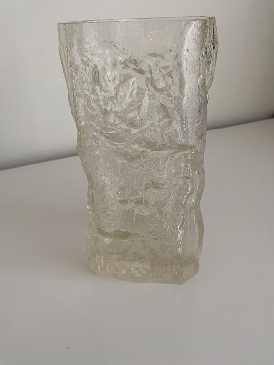 Image 1 of Jarrón de cristal antiguo “Pinus” de Tapio Wirkkala para Italia-Finlandia, década de 1970, firmado.
