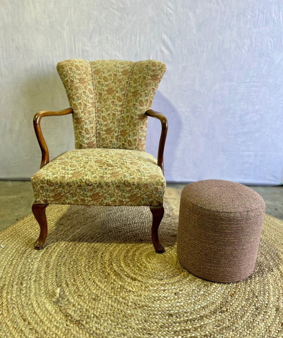Image 1 of Handmade sustainable designer pouf – a unique piece